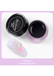 8ml 3D Three-Dimensional Universal Clay Soft Glue Carved Model Nail Art PVC Solid Gel DIY Decoration Glue 3D Decoration Template