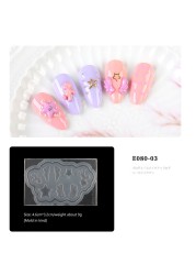 8ml 3D Three-Dimensional Universal Clay Soft Glue Carved Model Nail Art PVC Solid Gel DIY Decoration Glue 3D Decoration Template