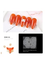 8ml 3D Three-Dimensional Universal Clay Soft Glue Carved Model Nail Art PVC Solid Gel DIY Decoration Glue 3D Decoration Template