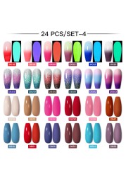 Mtssii 24/25/40/60pcs Gel Nail Polish Set Color Gel Semi Permanent UV Led Varnish Nail Art Design Soak Off Gel Set Nail Gel Set