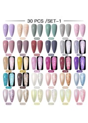 Mtssii 24/25/40/60pcs Gel Nail Polish Set Color Gel Semi Permanent UV Led Varnish Nail Art Design Soak Off Gel Set Nail Gel Set