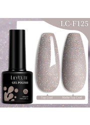 LILYCUTE Thread Shell Nail Gel Polish 7ml Pearl Shell Semi Permanent UV Gel Base Top Coat Popular in Autumn and Winter