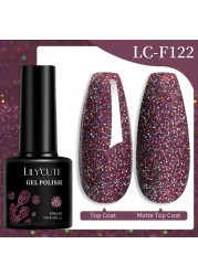 LILYCUTE Thread Shell Nail Gel Polish 7ml Pearl Shell Semi Permanent UV Gel Base Top Coat Popular in Autumn and Winter