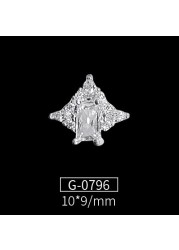 New Nail Art Jewelry Nail Art Zircon Flower Pendant Wild Nail Art Diamond Nail Art Zircon Jewelry G-0783