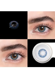 Bio-essence 1 Pair Colored Eye Contact Lenses Blue Lens Green Eye Lens Natural Eye Contact Lens Gray Fashionable Lens