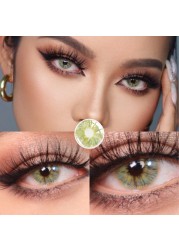 Bio-essence 1 Pair Colored Eye Contact Lenses Blue Lens Green Eye Lens Natural Eye Contact Lens Gray Fashionable Lens