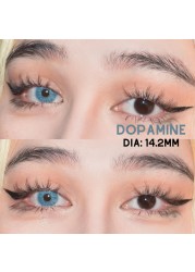 Bio-essence 1 Pair Colored Eye Contact Lenses Blue Lens Green Eye Lens Natural Eye Contact Lens Gray Fashionable Lens