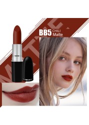 New Matte Lipstick High Quality Metal Tube Bullet Lipstick Lipstick Waterproof Long Lasting Lipstick Lip Makeup Cosmetics