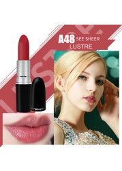 New Matte Lipstick High Quality Metal Tube Bullet Lipstick Lipstick Waterproof Long Lasting Lipstick Lip Makeup Cosmetics