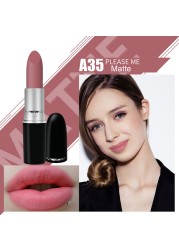 New Matte Lipstick High Quality Metal Tube Bullet Lipstick Lipstick Waterproof Long Lasting Lipstick Lip Makeup Cosmetics