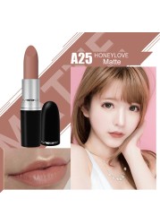 New Matte Lipstick High Quality Metal Tube Bullet Lipstick Lipstick Waterproof Long Lasting Lipstick Lip Makeup Cosmetics