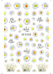 Elegant Daisy Autumn Leaves Nails Art Manicure Back Glue Sticker Decorations Design Nail Sticker Beauty Nails