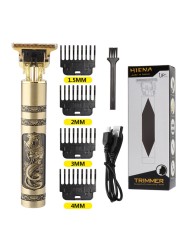 T9 Hair Clipper for Men Professional Hair Cutting Machine Barber Beard Trimmer Trimmer Electric Shaver for Men Dragon Hair Clipper