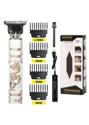 T9 Hair Clipper Electric Shaver Professional Barber Hair Trimmer Machine 0mm Hair Cutting Machine For Men USB Rechargeable HIENA