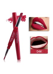 1pc Sexy 20 Color Double End Lip Makeup Lipstick Pen Waterproof Long Lasting Tint Lip Stick Beauty Matte Liner Pen Lipstick