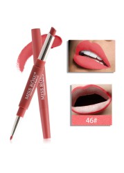 1pc Sexy 20 Color Double End Lip Makeup Lipstick Pen Waterproof Long Lasting Tint Lip Stick Beauty Matte Liner Pen Lipstick