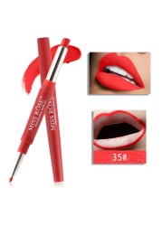 1pc Sexy 20 Color Double End Lip Makeup Lipstick Pen Waterproof Long Lasting Tint Lip Stick Beauty Matte Liner Pen Lipstick