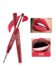 1pc Sexy 20 Color Double End Lip Makeup Lipstick Pen Waterproof Long Lasting Tint Lip Stick Beauty Matte Liner Pen Lipstick