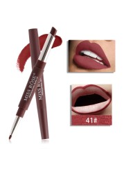 1pc Sexy 20 Color Double End Lip Makeup Lipstick Pen Waterproof Long Lasting Tint Lip Stick Beauty Matte Liner Pen Lipstick