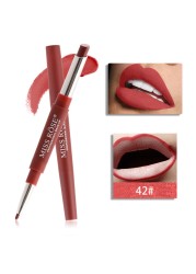 1pc Sexy 20 Color Double End Lip Makeup Lipstick Pen Waterproof Long Lasting Tint Lip Stick Beauty Matte Liner Pen Lipstick