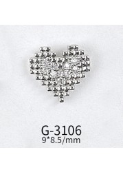 Net Red Nail Art Zircon Love Jewelry Series Candy Love LOVE Double Layer Three-dimensional Love Preservation G-3089