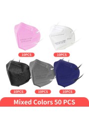 Adult FFP2 Masks FFP2 CE Approved Masks FFP2 Approved Mask Spain Black Face Mask KN95 Respirator Filter ffp2mascarillas