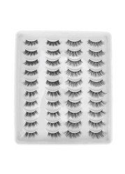 3D False Eyelashes Fluffy Handmade False Eyelashes Enlarge Comfortable Eyes For Dating Party Makeup