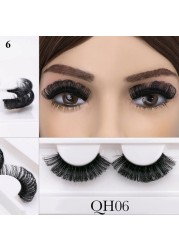 1pairs 8-20mm False Eyelashes Russia Curl Lashes DD Volume Handmade Thick Mink Eyelashes Full Strip Lashes Cruelty Free Cilios