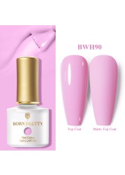 Born Pretty Pink Color Luminous Gel Nail Polish Glow In The Dark Neon Fluorescent Soak Off UV LED Top Coat Semi Permanent Varnish