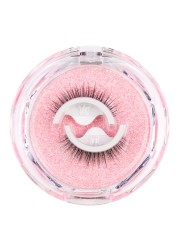 3D False Eyelashes Reusable Self-adhesive Fake Eye Lashes Glue Free Easy to Wear Natural Eyelashes Extension Makeup Tool