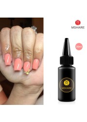 MSHARE Builder Nail Extension Gel Refill Nails Extension Thick Quick Building Clear Pink Led UV Gel Soak Off 30ml