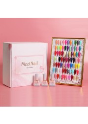 New 60 Fashion 15ml Gel Nail Kit Enamel Varnish Nail Color Set for Nail Art Design Various Bottles Nail Gel Learner Set