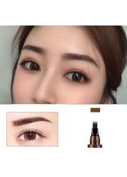 4 Fork Waterproof Eyebrow Pencil Women 3D Long Lasting Natural Liquid Eye Brow Pen Eyebrow Tint Tattoo Pen Tip Makeup Tools