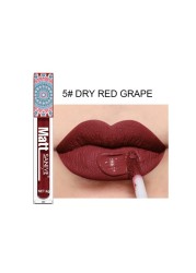 9 Colors Matte Nude Liquid Lipstick Dark Red Brown Velvet Lip Gloss Long Lasting Waterproof Pigment Makeup Lip Glaze Cosmetic