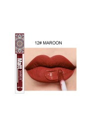 9 Colors Matte Nude Liquid Lipstick Dark Red Brown Velvet Lip Gloss Long Lasting Waterproof Pigment Makeup Lip Glaze Cosmetic