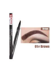 Four Heads Eyebrow Pencil Waterproof Sweat-proof Liquid Eyebrow Pencil Non-fading 4-fork Eyebrow Pencil Makeup TSLM1