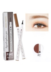 Four Heads Eyebrow Pencil Waterproof Sweat-proof Liquid Eyebrow Pencil Non-fading 4-fork Eyebrow Pencil Makeup TSLM1