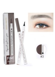 Four Heads Eyebrow Pencil Waterproof Sweat-proof Liquid Eyebrow Pencil Non-fading 4-fork Eyebrow Pencil Makeup TSLM1