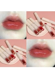 Moisturizing Mirror Glass Lipstick Matte Velvet Lip Gloss Waterproof Lip Stick Long Lasting Women Sexy Lipstick Cosmetic Makeup