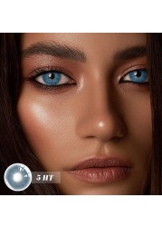 Bio-essence 2022 New 1 Pair Eye Color Contact Lenses Natural Brown Lenses Beauty Fashion Blue Green Green Eye Contact Lenses