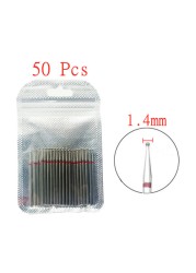 50pcs/set Nail Drill Bit Set Cutter Dental Diamond Grinding Polish Burs Dental Lab Polisher 2.35mm Shank Nail Tools