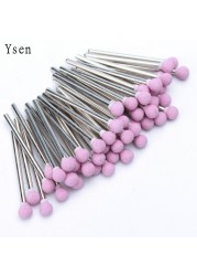 50pcs/set Nail Drill Bit Set Cutter Dental Diamond Grinding Polish Burs Dental Lab Polisher 2.35mm Shank Nail Tools