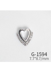 Japanese new style nail art, zircon jewelry, big diamond cross, love all-match real gold color nail art decorations tools