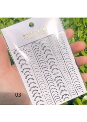 French Nail Finger Tips Sticker Guide Stencil Tape Nail Guides Stickers Manicure DIY Line Tips Nail Art Decals 3D Beauty Tool