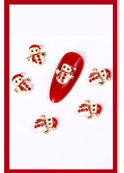 Nails Diamond Nail Art Jewelry Diamond Zircon Christmas Elk Santa Snowflake Bell Decoration