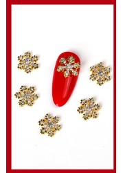 Nails Diamond Nail Art Jewelry Diamond Zircon Christmas Elk Santa Snowflake Bell Decoration