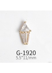 Japanese New Style Nail Art Zircon Jewelry Perfume Bottle Five-pointed Star Zircon Simple Style Real Gold Color Protection