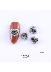 love bead nail art jewelry super flash full rhinestone zircon alloy 3d all-match nail