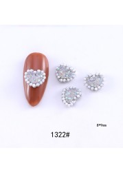 love bead nail art jewelry super flash full rhinestone zircon alloy 3d all-match nail