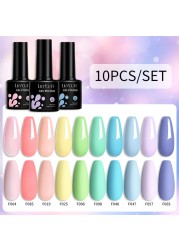 LILYCUTE 10pcs/set Fluorescent Gel Nail Polish Kit Neon Semi-Permanent Soak Off UV Led Gel Varnish Manicure For Nails Art Gel